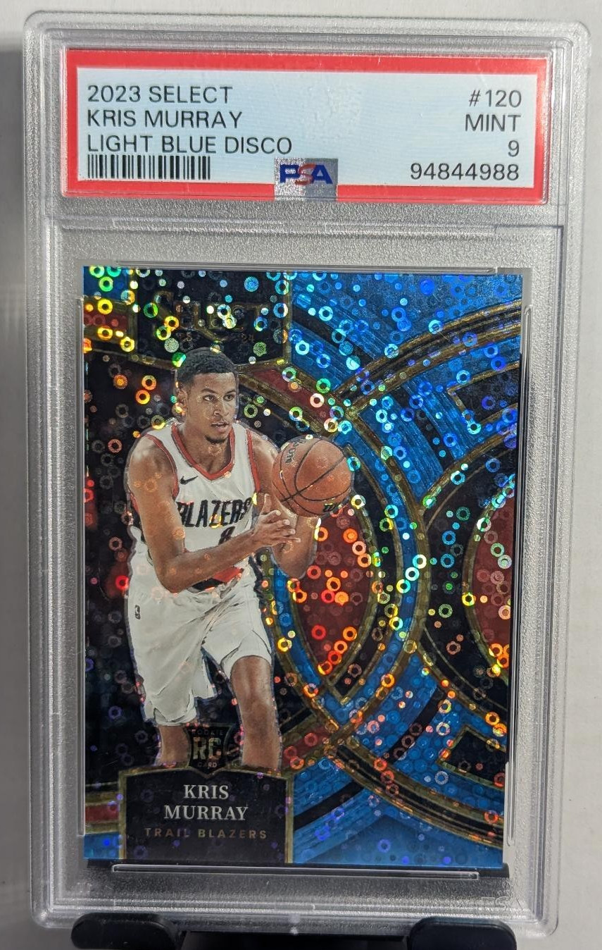 2023-24 Select Kris Murray Light Blue Disco Prizm RC Premier Level 🔥/99 PSA 9