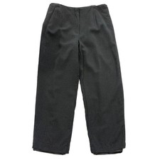 Talbots Vintage Women s Dress Pants Black Wool Blend Dot Print Petites 8