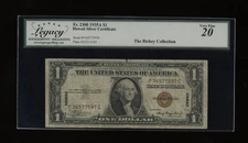 DBR 1935-A $1 Silver Hawaii PC Block Fr. 2300 Legacy VF-20 Serial P36577597C