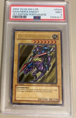 遊戯王 LOB 1st Gaia Champion 旧アジア PSA 9 Gaia The Fierce Knight LOB-006 The Legend of Blue Eyes White