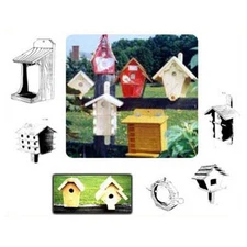 Woodcraft Project Paper Plan to Build 27 Birdhouses and Feeders