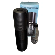 SodaStream Terra - Black Soda Stream Machine With 1 Bottle No CO2