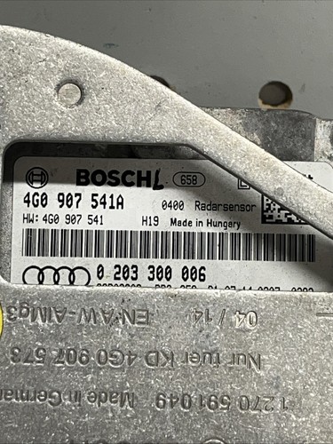 12-17 AUDI A6 A7 A8 FRONT LEFT CRUISE CONTROL DISTANCE SENSOR 4G0 907 541A (6526 - Picture 3 of 5
