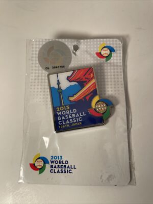 New In Package 2013 World Baseball Classic Tokyo Pin By Win craft W/hologram #
