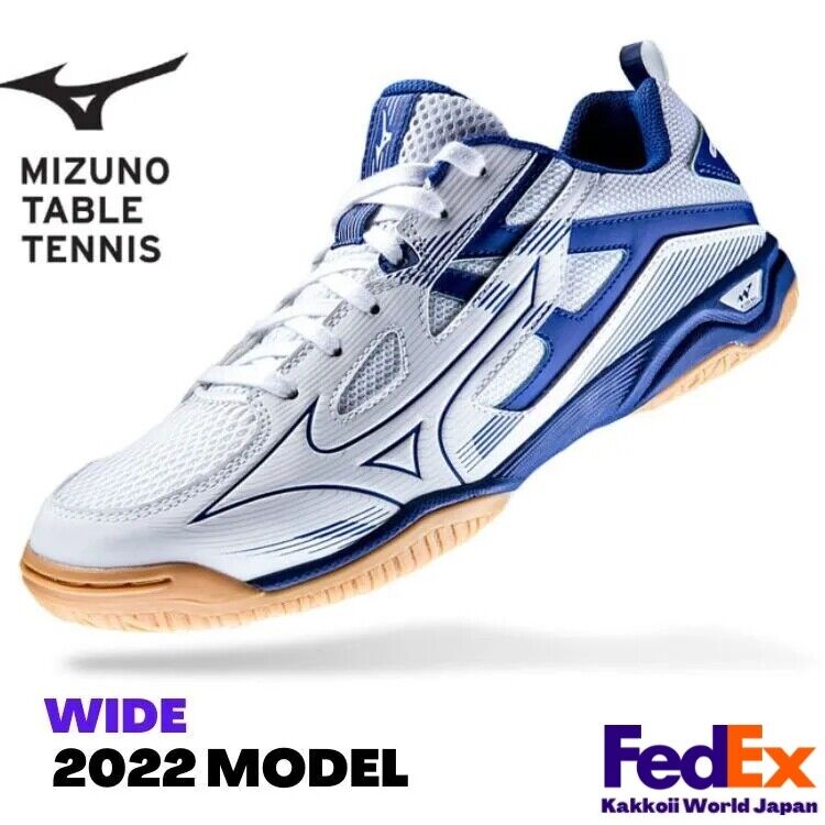 Mizuno Table Tennis Shoes Wave Kaiserburg 7 White / Blue Mizuno Table Tennis Shoes Wave Kaiserburg 7 White / Blue