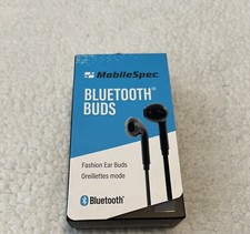 Mobilespec 2021 MBS11301 Bluetooth Fashion Earbuds Black With Microphone