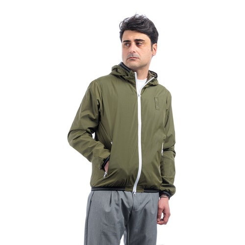 Giubbotto Uomo Antipioggia Cappuccio Giubbino Leggero Giacca A Vento VEQUE - Photo 29/37