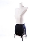 New High-waist Crotchless Garter Panty Lace Mesh Lingerie 6 Straps