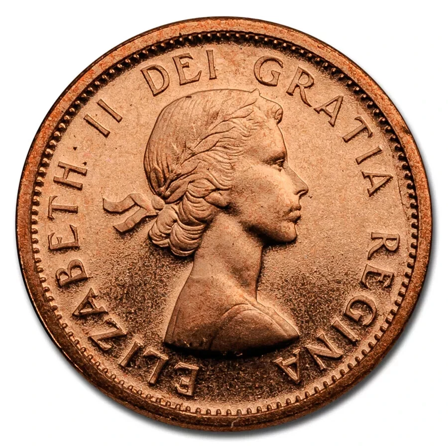 Canada estate sale 100 BU cents over 50 years old 6  large cents 1890-1920 - Image 2 of 4