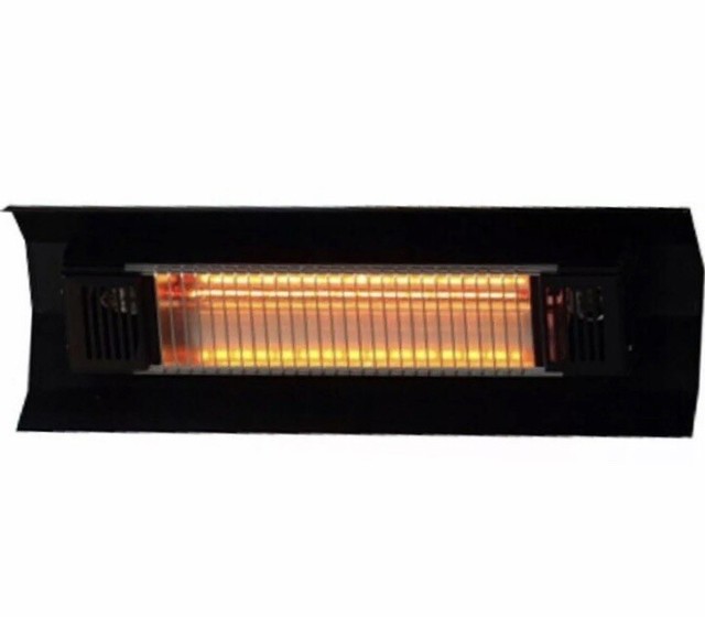 Fire Sense Indoor Outdoor Wall Mounted Infrared Heater Black For