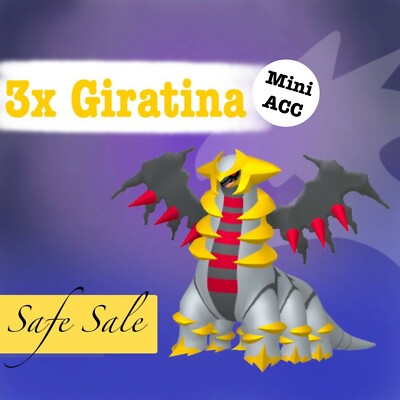 Pokemon  Go- 3x Giratina Wandelform - 3x Giratina Altered - #487