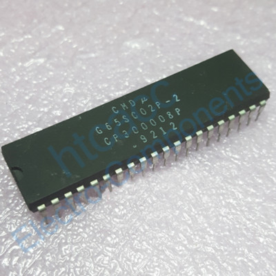 2x Microprocesseur CMD G65SC02P 8 Bits - DIP40 - CMOS - Occasion Testé Fonctionnel - Pour Rétro Et Bidouille