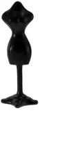 Dollhouse Miniatures 1:12 Scale Dress Mannequin, Black #IM66435