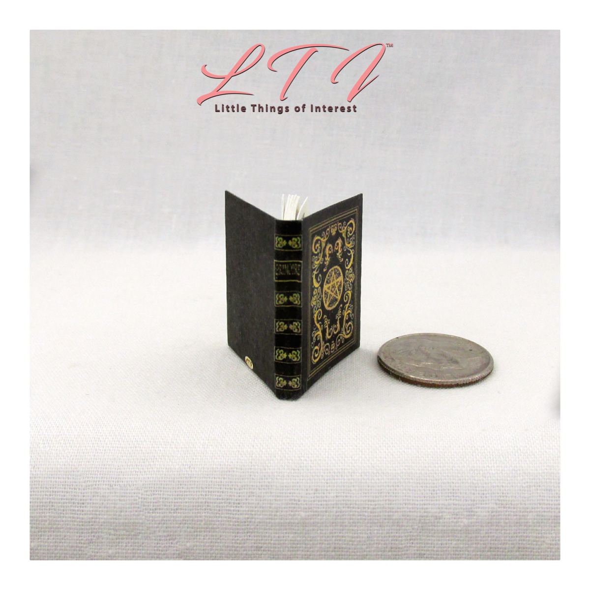 Libro Degli Incantesimi Delle Streghe Per La Casa Delle Bambole, Miniatura In Scala 1/12: Nuove Dimensioni Più Grandi! - Italia - Foto 5