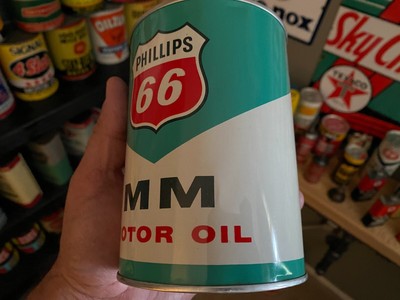 Vintageオイル缶　 クエーカーステート　 フィリップス66 QUAKER STATE ヴィンテージオイル缶