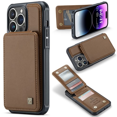 For iPhone 15 16 Pro Max 14 13 12 Wallet Leather Case RFID Blocking Card Holder - Picture 16 of 17