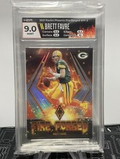 BRETT FAVRE 2021 Panini Phoenix Fire Forged Silver Holo HGA 9.0 Packers 🔥