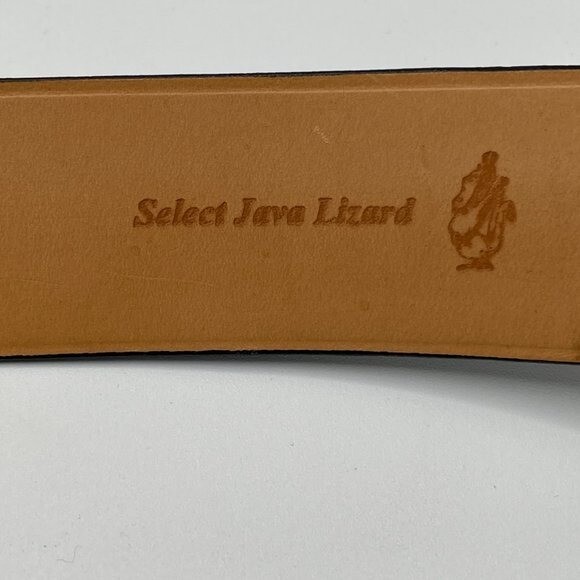 Clint Orms Genuine Black Java Lizard Belt Strap F… - image 7