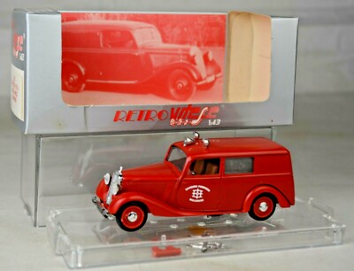 Vitesse Portugal #352 ''Mulhouse'' Mercedes 170V Fire Van 3 3/4'' Long Mint W/Box