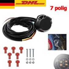 Universal Elektrosatz 7 polig Kabelsatz AHK Anhängerkupplung Anhänger E-Satz KFZ