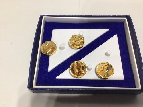 Button Mates By Dante Black And Gold Circles - Picture 3 of 3