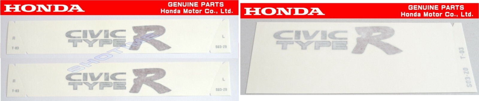 Type R Ek9 Sticker Honda EK9 Civic Type-R Side & Rear Tail Gate Decal Sticker OEM JDM CTR ...