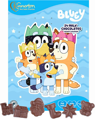 Bluey, Paw Patrol, Sale Peppa Pig, Adventskalender 24 Milk Choc Nut Safe