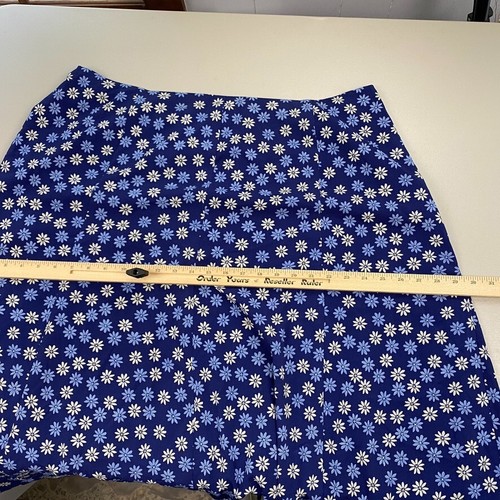 Judith Hart Skirt Womens 20W Blue Floral Dainty Daisy Cottagecore Retro Y2K Midi - Picture 6 of 10