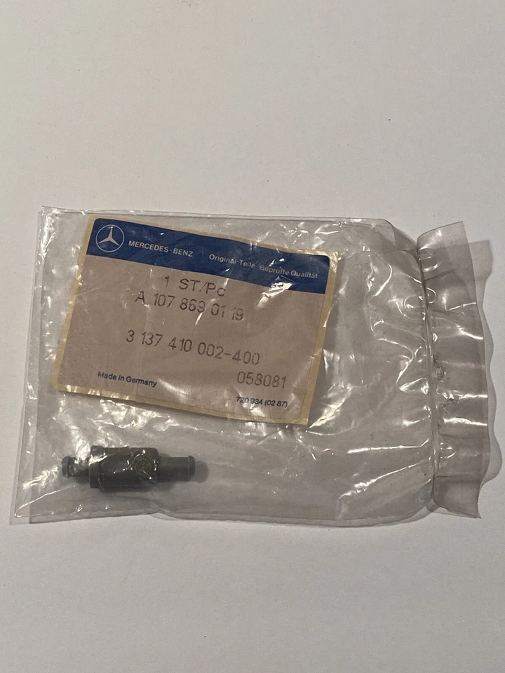 VÁLVULA DE RETENCIÓN LAVADORA PARABRISAS MERCEDES NUEVO DE STOCK R107 W123 W114 W115 W116 OEM BOSCH Foto 2 de 4