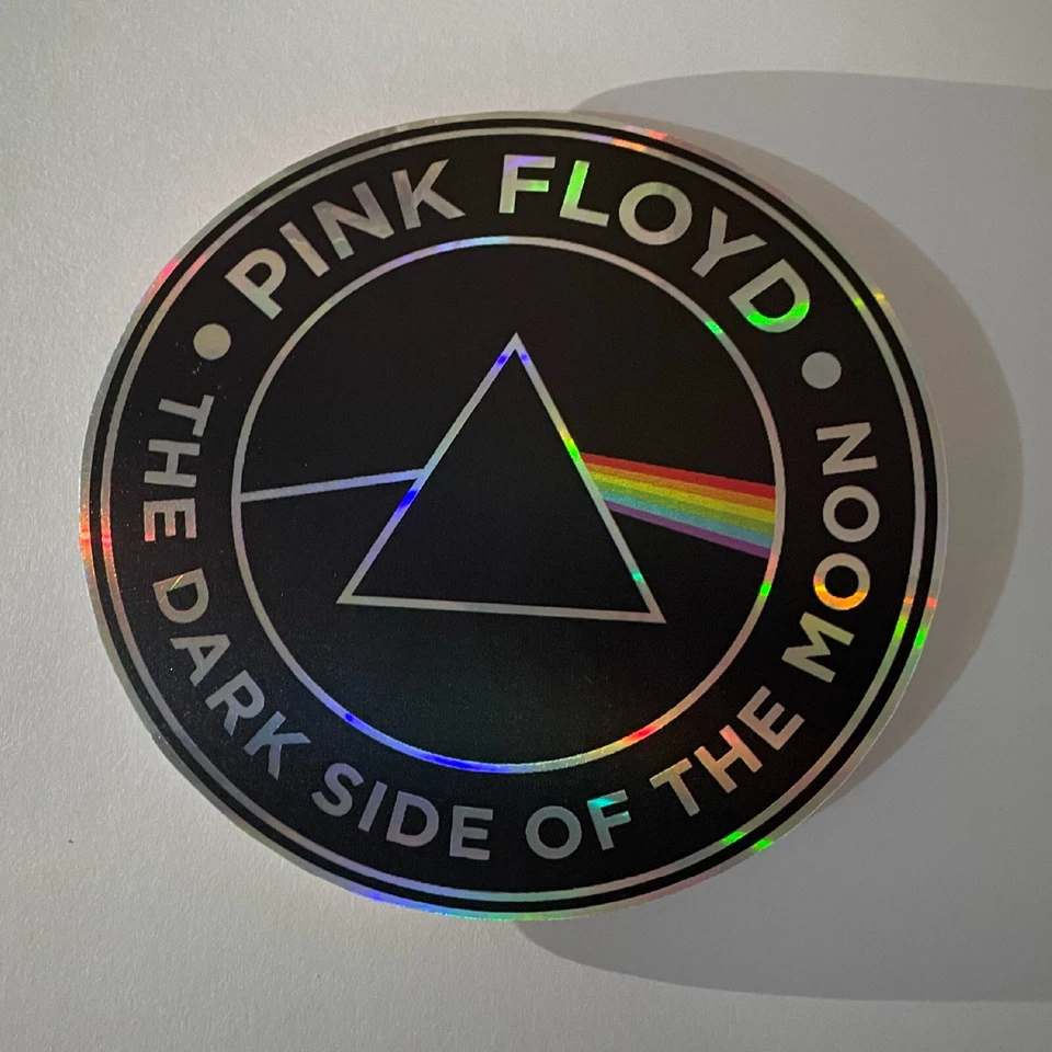Pink Floyd Sticker – Dark Side of the Moon Prism Holo Decal - Image 2 of 2