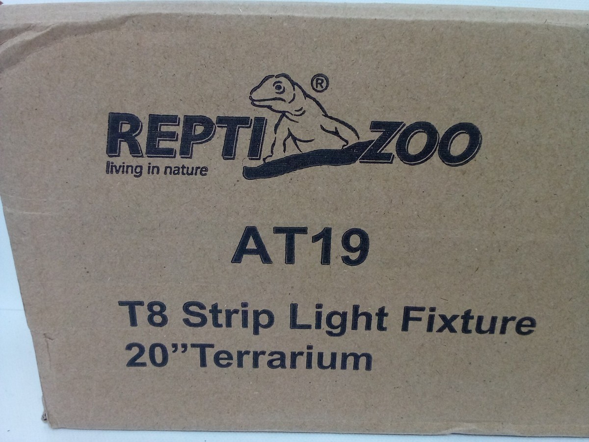 REPTIZOO 20” Terrarium Hood T8 Strip LIGHT FIXTURE ONLY-18” Light