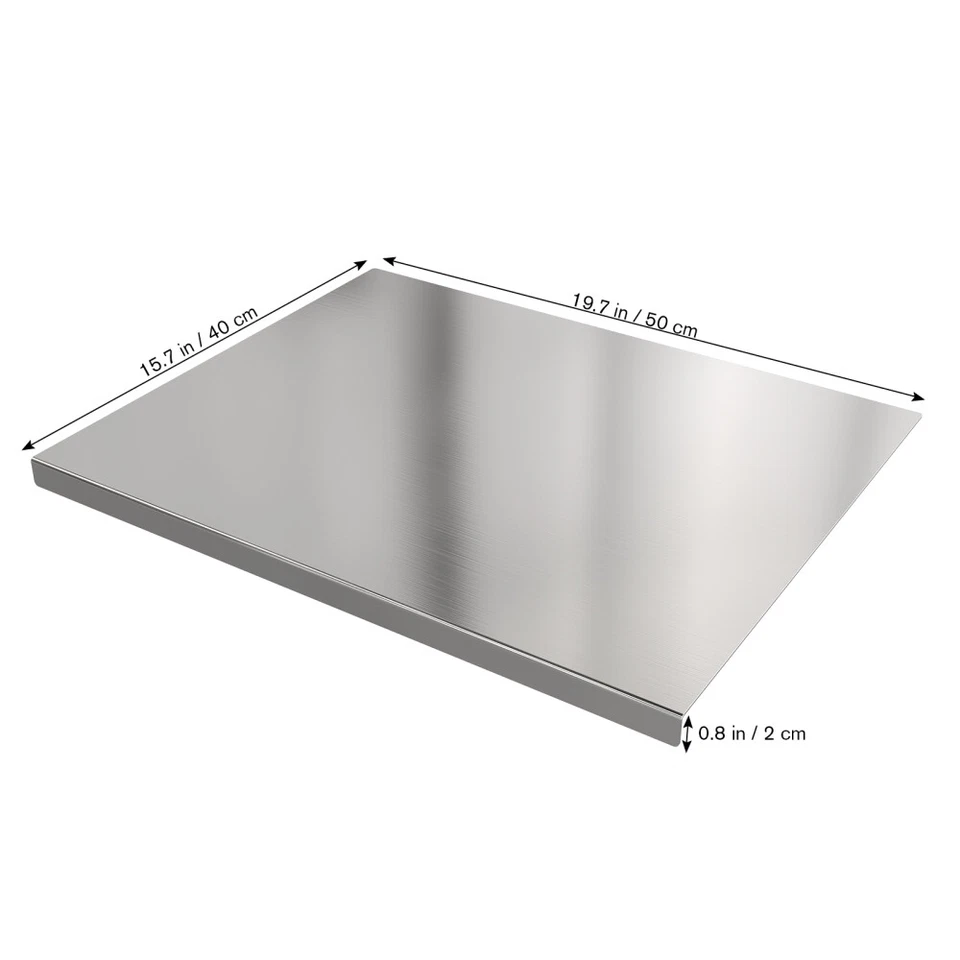 1xWorktop Cutting Board Steel Chopping Non Slip Boards Pastry for Meat Bake Sink - Image 2 of 4
