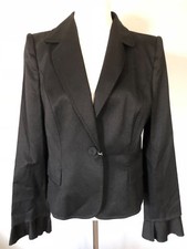 **48**12*L* VALENTINO Roma shimmery wool lined jacket dress tunic blazer ITALY