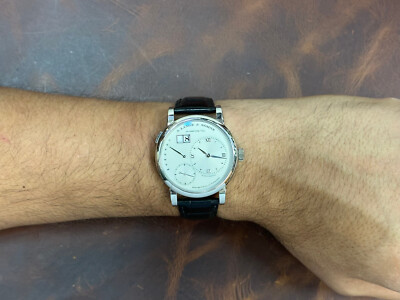 A. Lange & Sohne Lange 1 Daymatic Platinum Watch Box/Papers