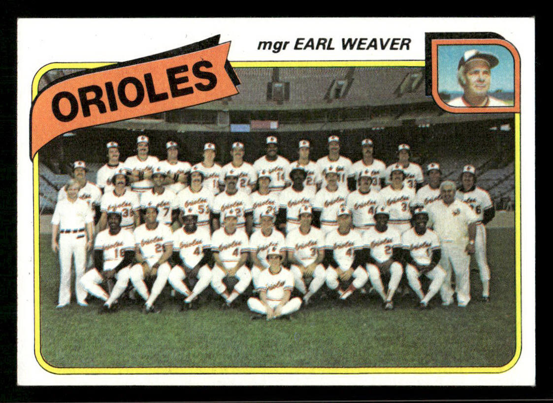 1980 Topps #404 Baltimore Orioles / Earl Weaver | eBay