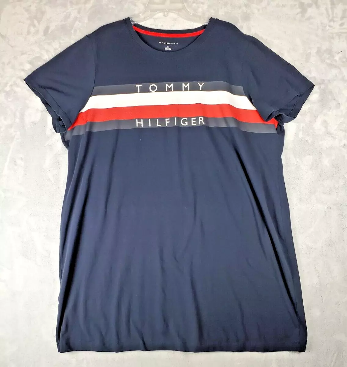 Red and blue sales tommy hilfiger shirt