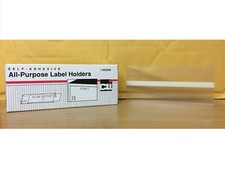 Self-Adhesive All-Purpose Label Holders 2 "  6" 1 Dozen New In Box