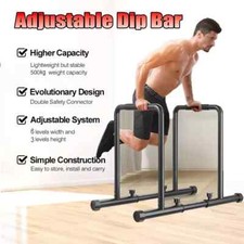Dip Barren Fitness Parallettes Push Up Dip Station Einstellbar Trainingsgerä DE