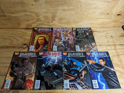 Highlander Comics Lot #2,3,3,4,5,6,11 Variant Covers Dynamite Comics 2006-2007