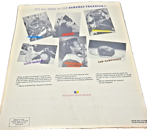 ORIGINAL Vintage 1979 Bananas Yearbook Robin Williams Steve Martin Kiss - Picture 2 of 2