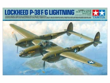 Tamiya 61120 1/48 Scale Model Aircraft Kit WWII USAF Lockheed P-38 F/G Lightning