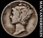 1935-S Silver Mercury Dime - Scarce  Semi-key  Better Date  No Reserve  #G9588