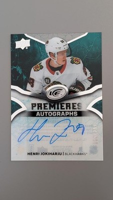 2018-19 Upper Deck Ice Ice Premieres Autographs Henri Jokiharju /299 Auto