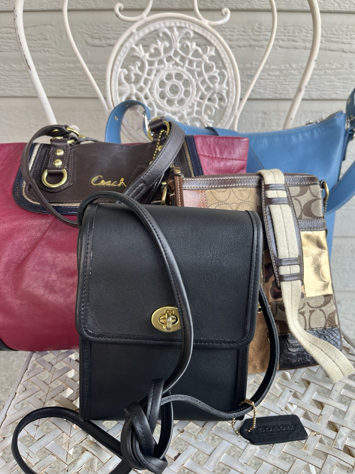 COACH Patchwork Animal Print Small Swing Pack Cro… - image 19