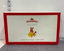 Royal Doulton Bunnykins Silver Plated Double Picture Frame 3.5x3.5 Photo Mint