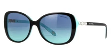 Women New Tiffany & Co. TF 4121B 80559S Black Blue Sunglasses / Authentic
