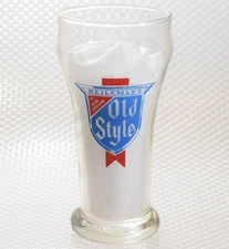 HEILEMAN'S OLD STYLE BEER TAP SHAM GLASS PAINTED SIGN TAVERN PUB BAR PILSNER