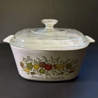 Vintage Pyrex French Vegetable Casserole Dish With Lid Cottagecore Retro