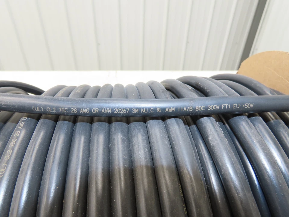 3M 3659/25SF Wire Spool 28AWG 300' 25 Conductor Flat Ribbon Cable 黑色 — 第 3/4 张图片