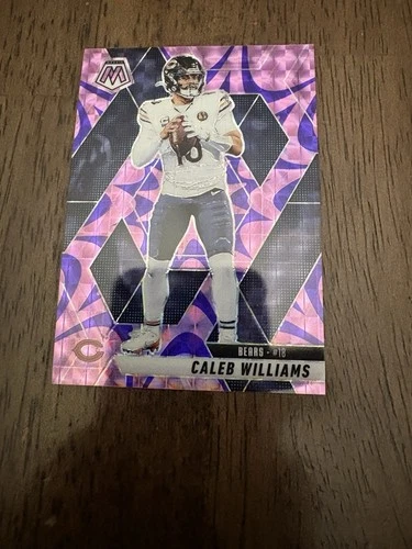 2025 Panini Mosaic Prizm Caleb Williams # 22 Reactive Purple